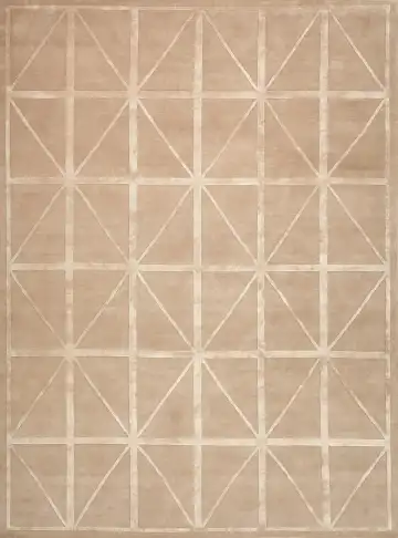 Ковёр Shape 18169 — бежевый и кремовый, геометрический рисунок