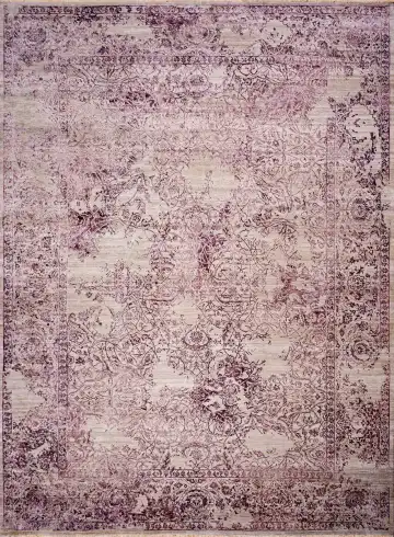 Ковёр Illusion 18263 — розовый и фиолетовый, винтажный рисунок