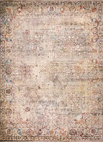 Ковёр Bliss 18271 — бежевый и красный, винтажный рисунок