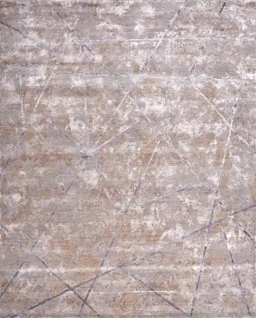 Ковёр Dazzle 18350 — коричневый и белый, винтажный рисунок