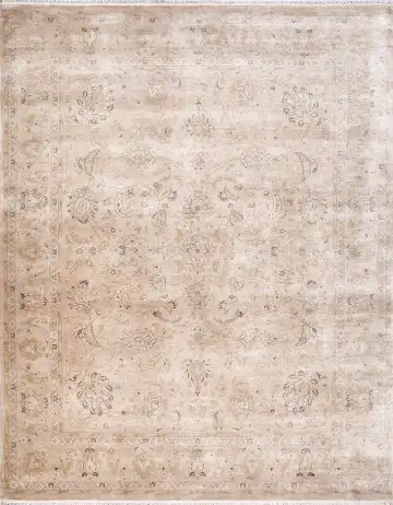 Ковёр Агра 18439 — бежевый и коричневый, винтажный рисунок
