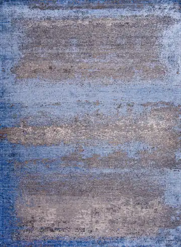Ковёр Dazzle 18524 — коричневый и голубой, абстрактный рисунок
