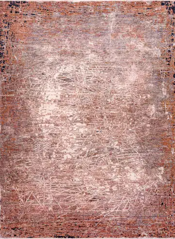 Ковёр Dazzle 18537 — терракотовый и кремовый, абстрактный рисунок