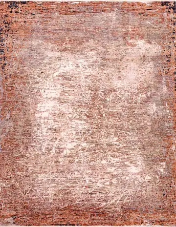 Ковёр Dazzle 18540 — терракотовый и кремовый, абстрактный рисунок