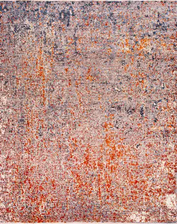 Ковёр Dazzle 18558 — голубой и красный, абстрактный рисунок