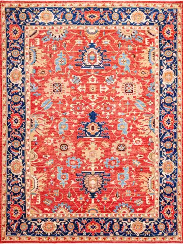 Ковёр Чуби 18568 — красный и синий, восточный орнамент
