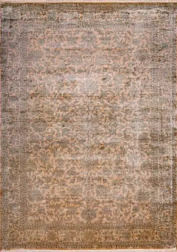 Ковёр Агра 18634 — коричневый и бежевый, винтажный рисунок