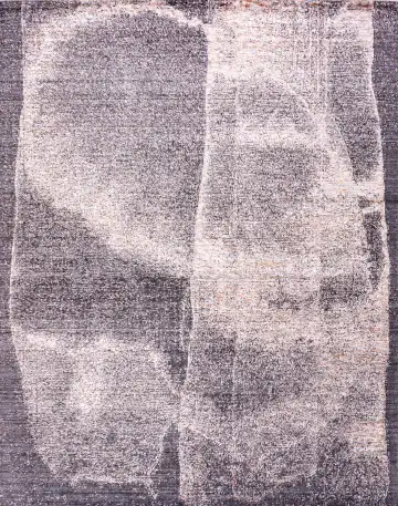 Ковёр Mono 18720 — синий и белый, абстрактный рисунок