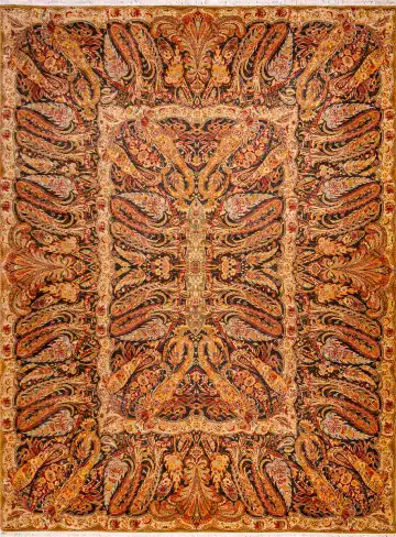 Ковёр Агра 18728 — красный и коричневый, восточный орнамент