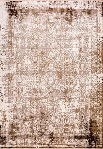 Ковёр Bliss 18764 — кремовый и коричневый, винтажный рисунок