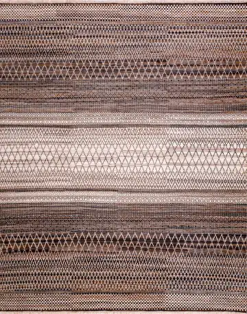 Ковёр Dazzle 18772 — коричневый и кремовый, геометрический рисунок