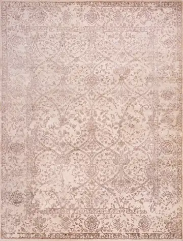 Ковёр Bliss 18783 — кремовый и коричневый, с медальоном