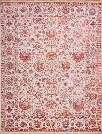 Ковёр Bliss 18785 — кремовый и красный, сюжетный рисунок