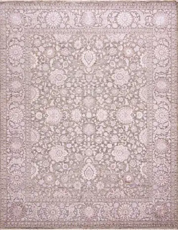 Ковёр Bliss 18801 — кремовый и коричневый, с медальоном