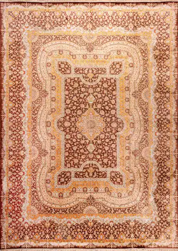 Ковёр Кашмир 18802 — красный и кремовый, восточный орнамент