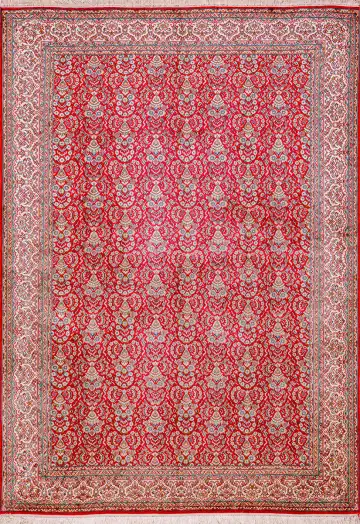 Ковёр Кашмир 18824 — красный и белый, восточный орнамент