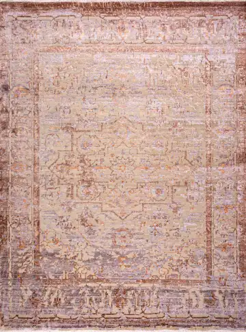 Ковёр Bliss 18866 — кремовый и коричневый, сюжетный рисунок