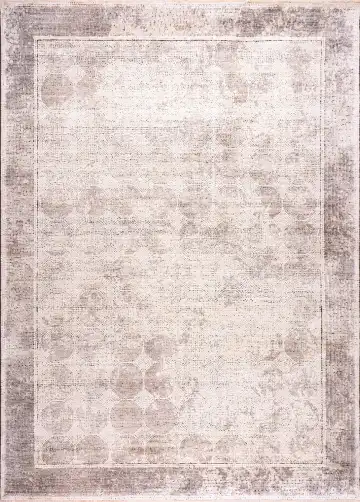 Ковёр Mosaic 18878 — бежевый и розовый, геометрический рисунок