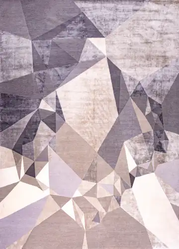 Ковёр Rug Star by J.Dahlmanns 19066 — серый и белый, абстрактный рисунок