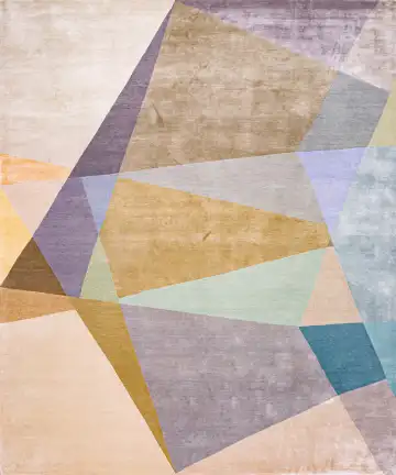 Ковёр Rug Star by J.Dahlmanns 19069 — жёлтый и фиолетовый, абстрактный рисунок