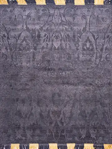 Ковёр Rug Star by J.Dahlmanns 19076 — чёрный и жёлтый, восточный орнамент