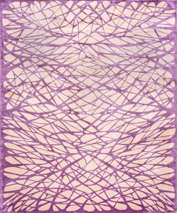 Ковёр Rug Star by J.Dahlmanns 19079 — фиолетовый и кремовый, геометрический рисунок