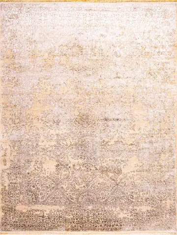 Ковёр Bliss 19085 — кремовый и золотистый, винтажный рисунок
