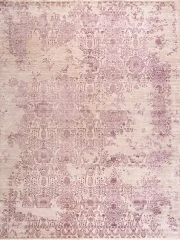 Ковёр Pearl 19109 — бежевый и розовый, винтажный рисунок