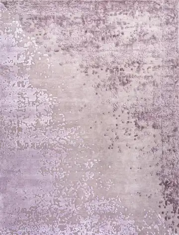 Ковёр Dazzle 19140 — фиолетовый и белый, однотонный