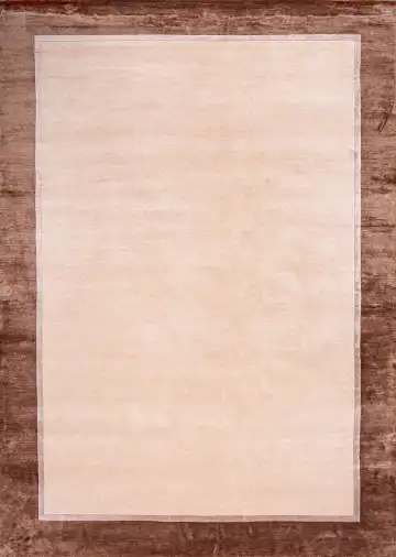 Ковёр Shape 19153 — кремовый и коричневый, однотонный