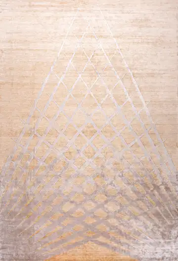 Ковёр Shape 19179 — бежевый и белый, градиент