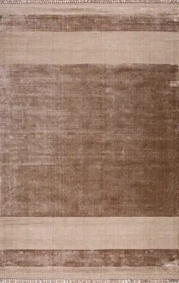 Ковёр Mono 19685 — коричневый и кремовый, в полоску