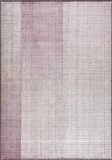 Ковёр Mono 19863 — белый и розовый, в полоску