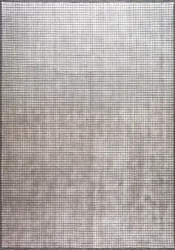 Ковёр Mono 19864 — белый и коричневый, в полоску