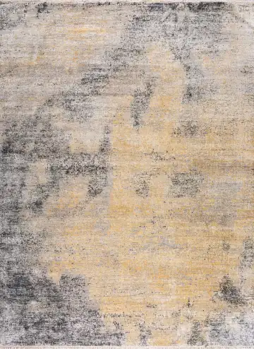 Ковёр Mosaic 19919 — жёлтый и серый, винтажный рисунок