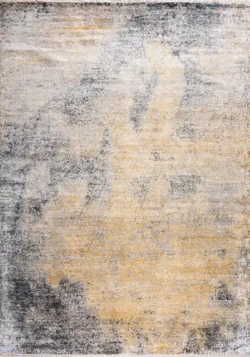 Ковёр Mosaic 19942 — жёлтый и серый, винтажный рисунок