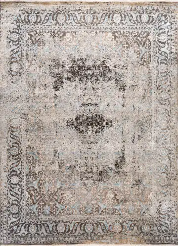 Ковёр Bliss 19953 — кремовый и чёрный, винтажный рисунок