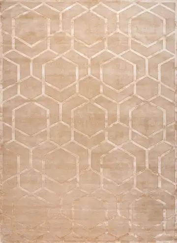 Ковёр Shape 20125 — бежевый и кремовый, геометрический рисунок