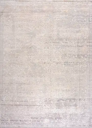 Ковёр Bliss 20531 — кремовый и белый, однотонный