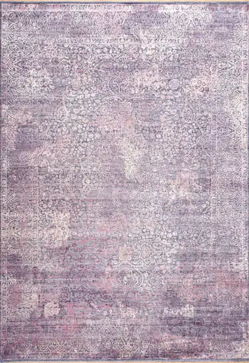 Ковёр Illusion 20614 — фиолетовый и розовый, винтажный рисунок