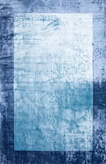 Ковёр Mono 20956 — синий и голубой, с медальоном