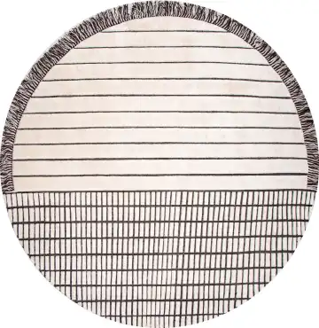 Ковёр RD Grid Berber by Rodolfo Dordoni 21249 — бежевый и серый, геометрический рисунок