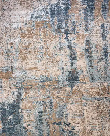 Ковёр Dazzle 21661 — коричневый и голубой, абстрактный рисунок