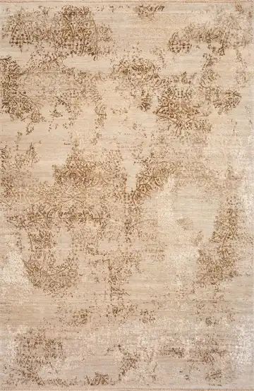 Ковёр Illusion 21680 — кремовый и коричневый, абстрактный рисунок