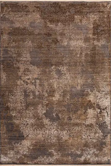 Ковёр Illusion 21684 — коричневый и кремовый, восточный орнамент