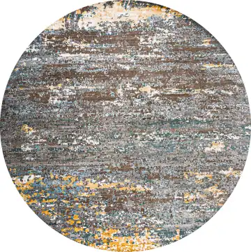 Ковёр Dazzle 21875 — коричневый и голубой, в полоску