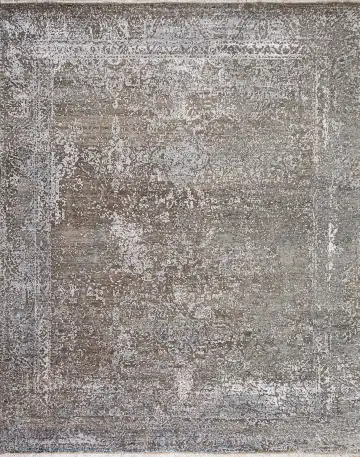 Ковёр Bliss 21968 — серый и белый, винтажный рисунок