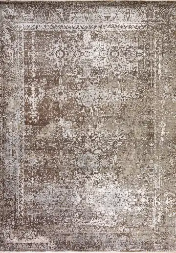 Ковёр Bliss 21970 — коричневый и белый, винтажный рисунок