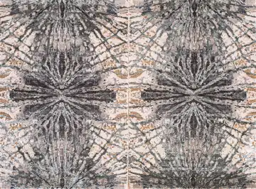 Ковёр Dazzle 22561 — бежевый и серый, геометрический рисунок