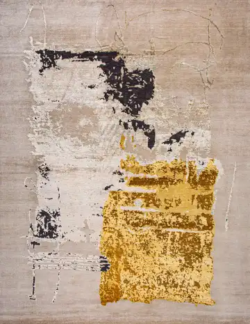 Ковёр Dazzle 22657 — кремовый и чёрный, абстрактный рисунок